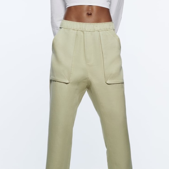 New with tags Zara high waisted pants with pockets - Picture 9 of 10